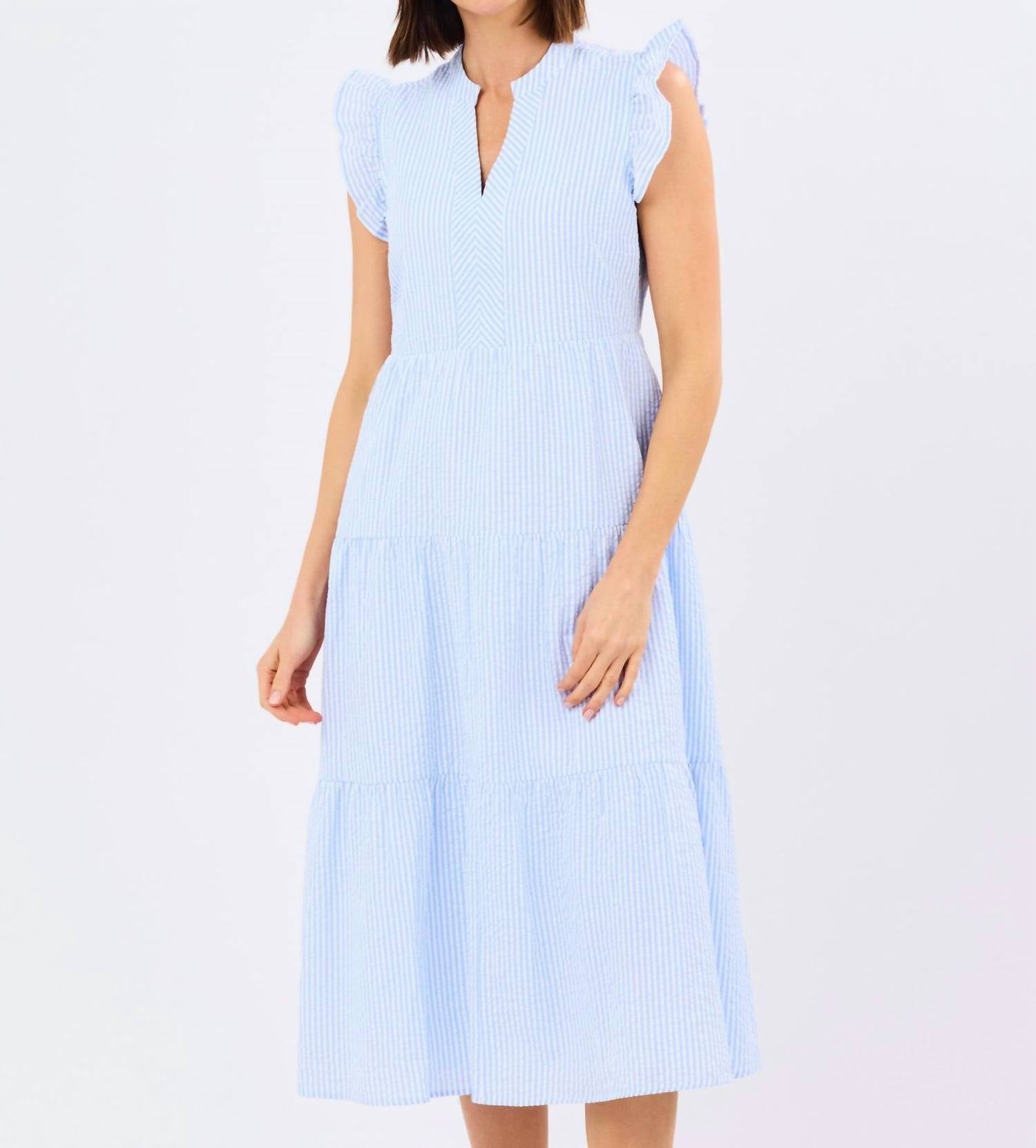 Mary Square - Seersucker Kari Dress