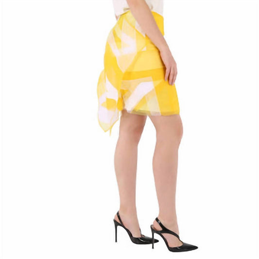 Burberry - Flag Intarsia Crepe Mini Skirt