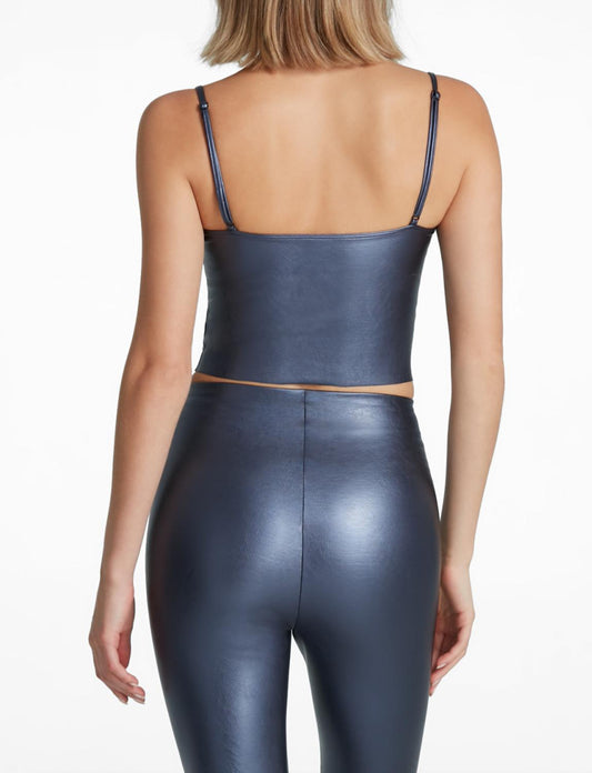 Commando - Faux Leather Cami Crop Top