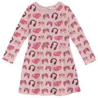 Kickee - Kid's Long Sleeve Twirl Dress With Pockets