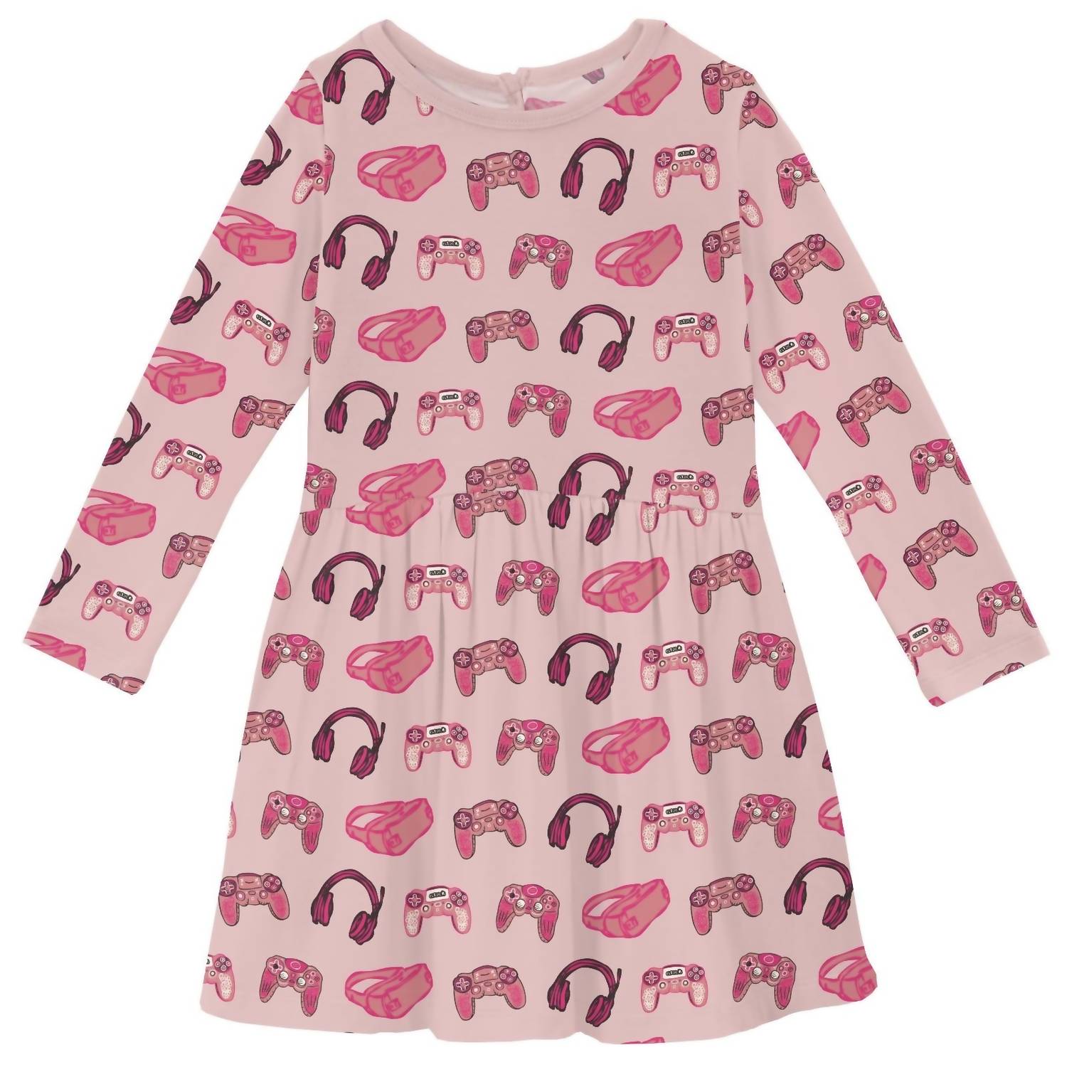 Kickee - Kid's Long Sleeve Twirl Dress With Pockets