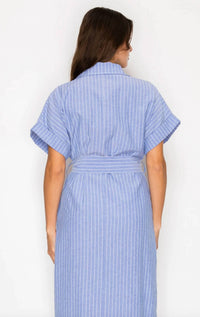Meet Me In Santorini - Women's Shirt Dress