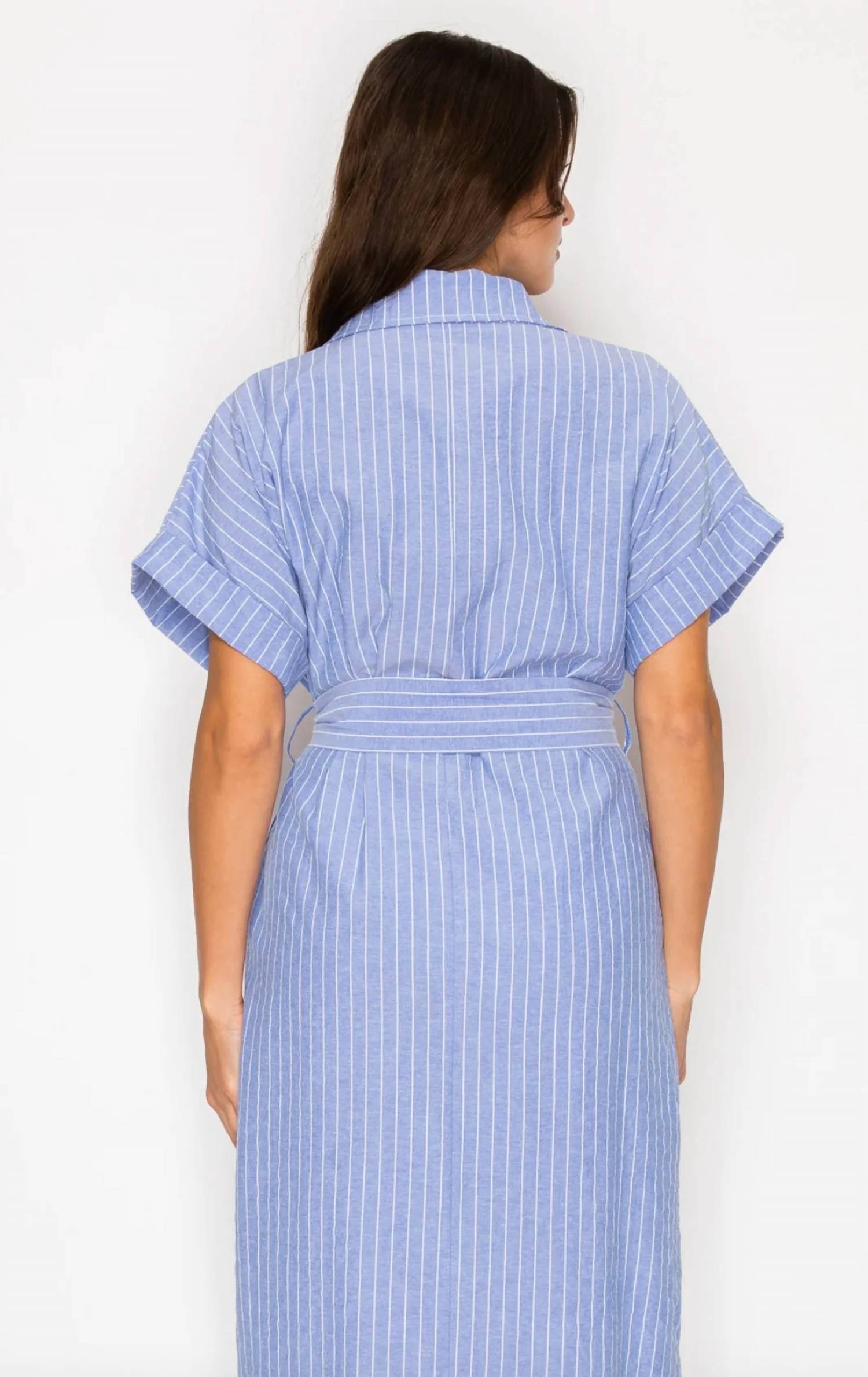 Meet Me In Santorini - Women's Shirt Dress