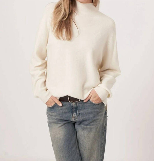 Repeat Cashmere - Seamless Cashmere Blend High Neck Sweater