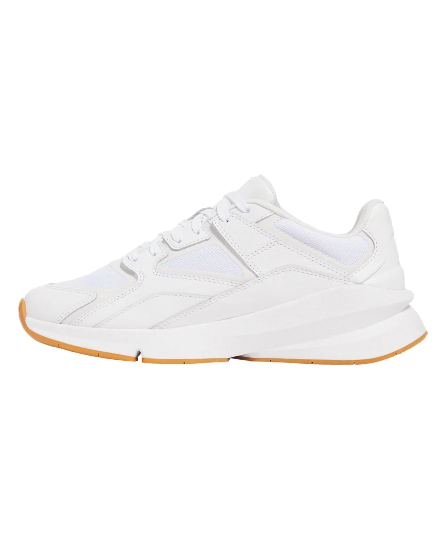 UNDER ARMOUR Unisex Forge 96 Leather Shoes in white - men's sneaker - detail view