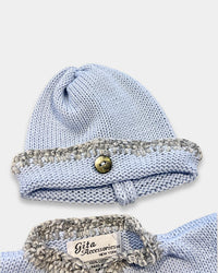 Gita - Boy's 2pc Cotton Sweater With Chenille Trim