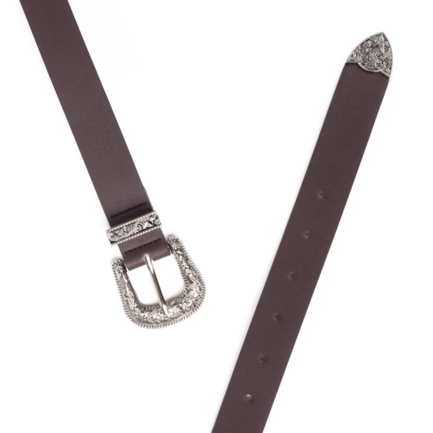 Selini New York - Women's Vegan Leather Western Horseshoe Belt