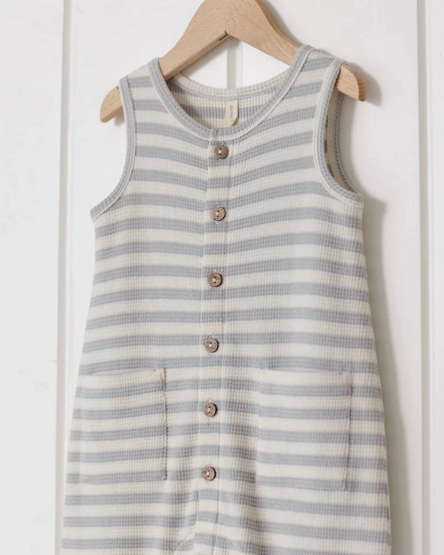 Quincy Mae - Kids Waffle Jumpsuit