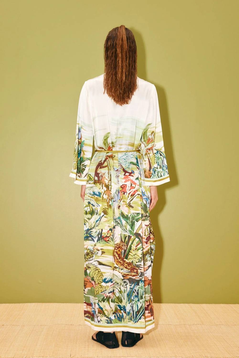Alemais - Jungle Boogie Silk Midi Dress