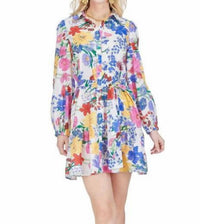 Joy Joy - Ruffled Hem Shirt Dress