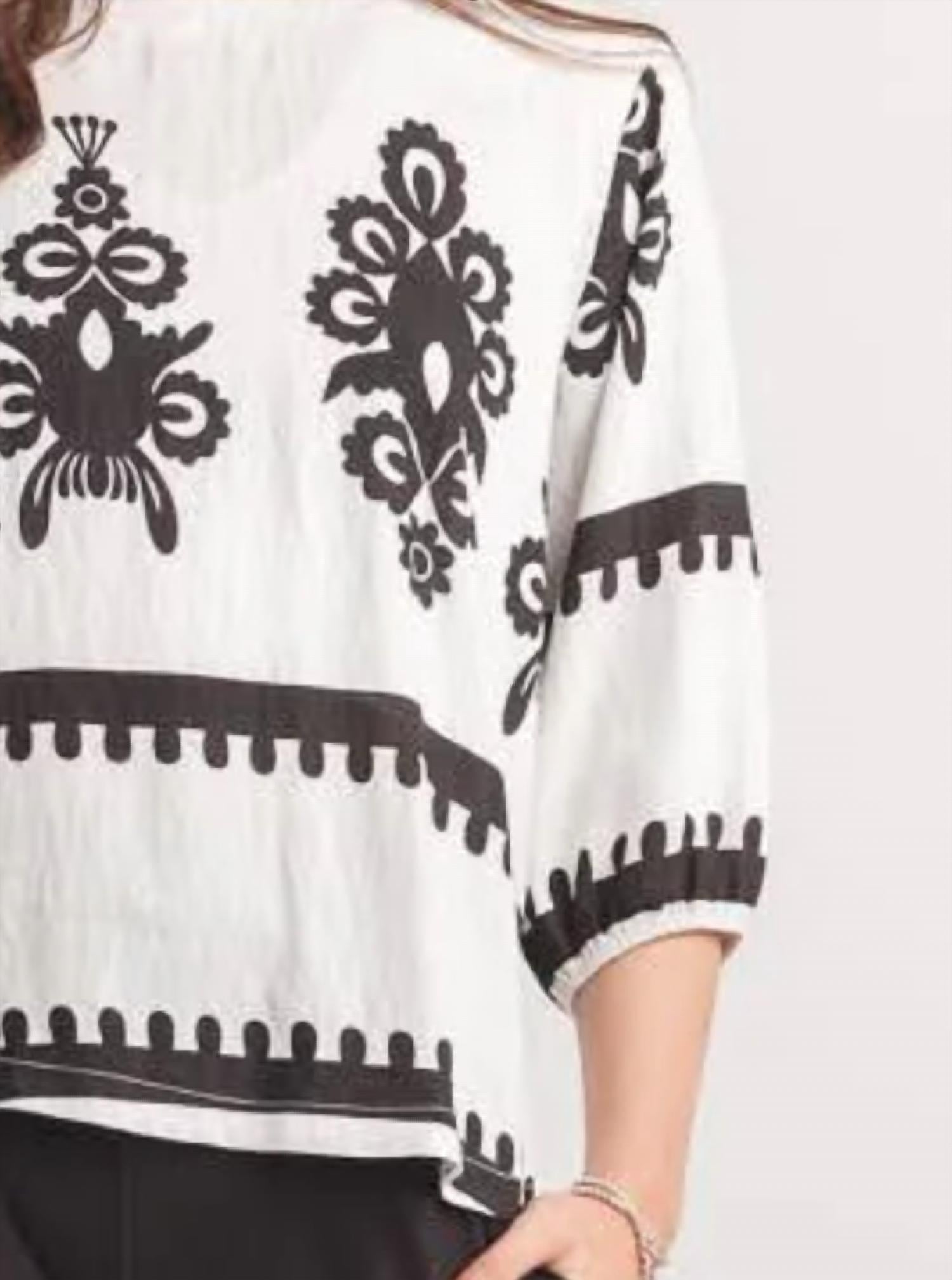 Papillon - Boho Printed Top