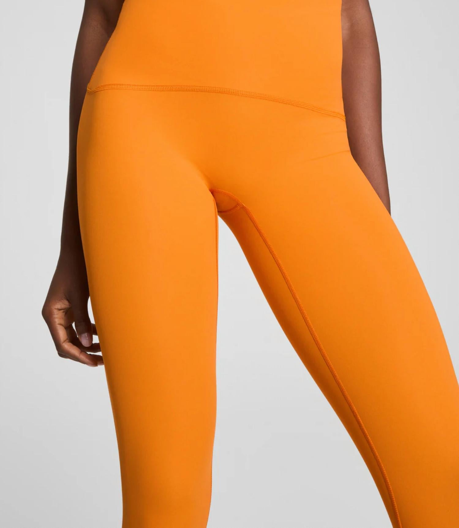 Spanx Booty Boost Full Length Leggings in orange - women's pants - detail view