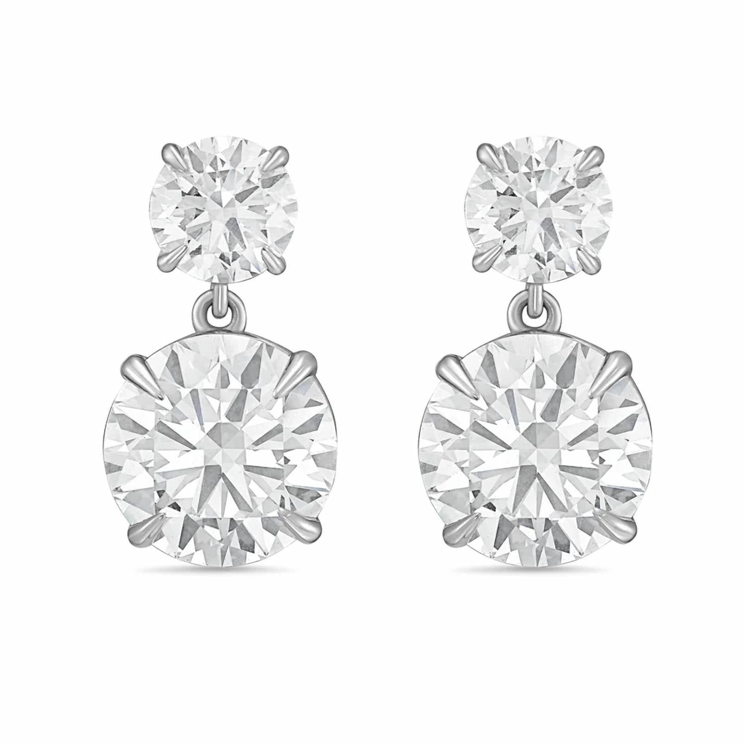Diana M Jewels - Women's Round Lab-Grown Diamond Stud Earrings (12.00 Ct TCW) - Luxe