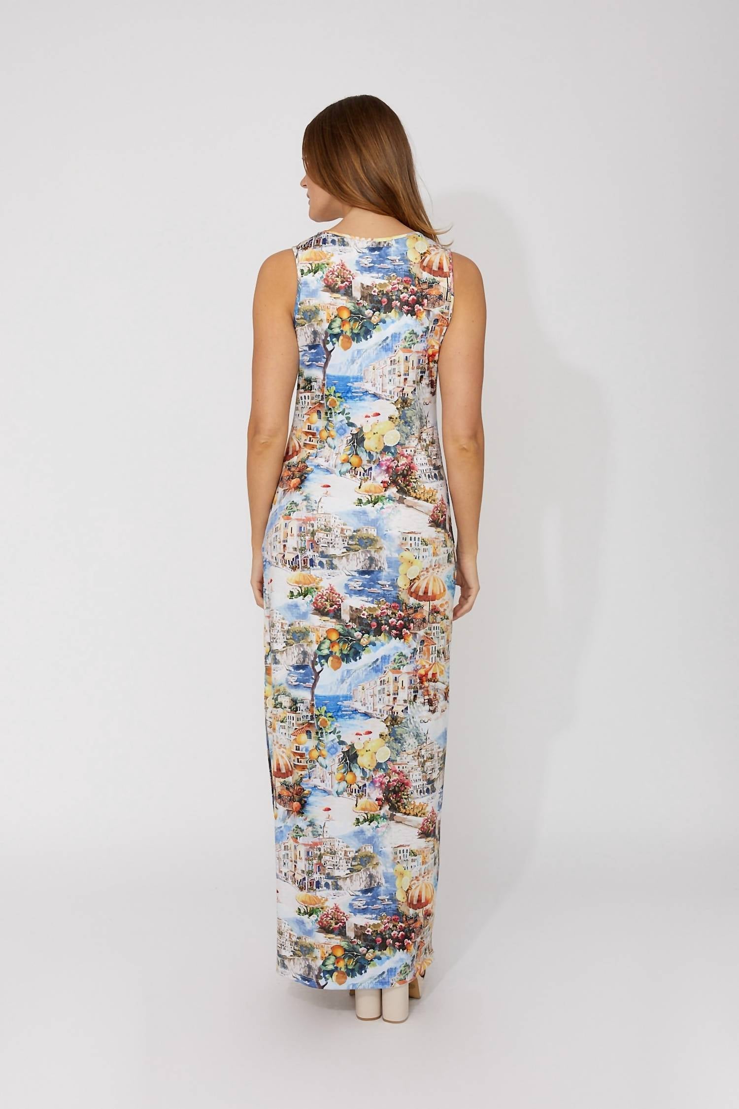 Frank Lyman - Floral Sleeveless Maxi Dress