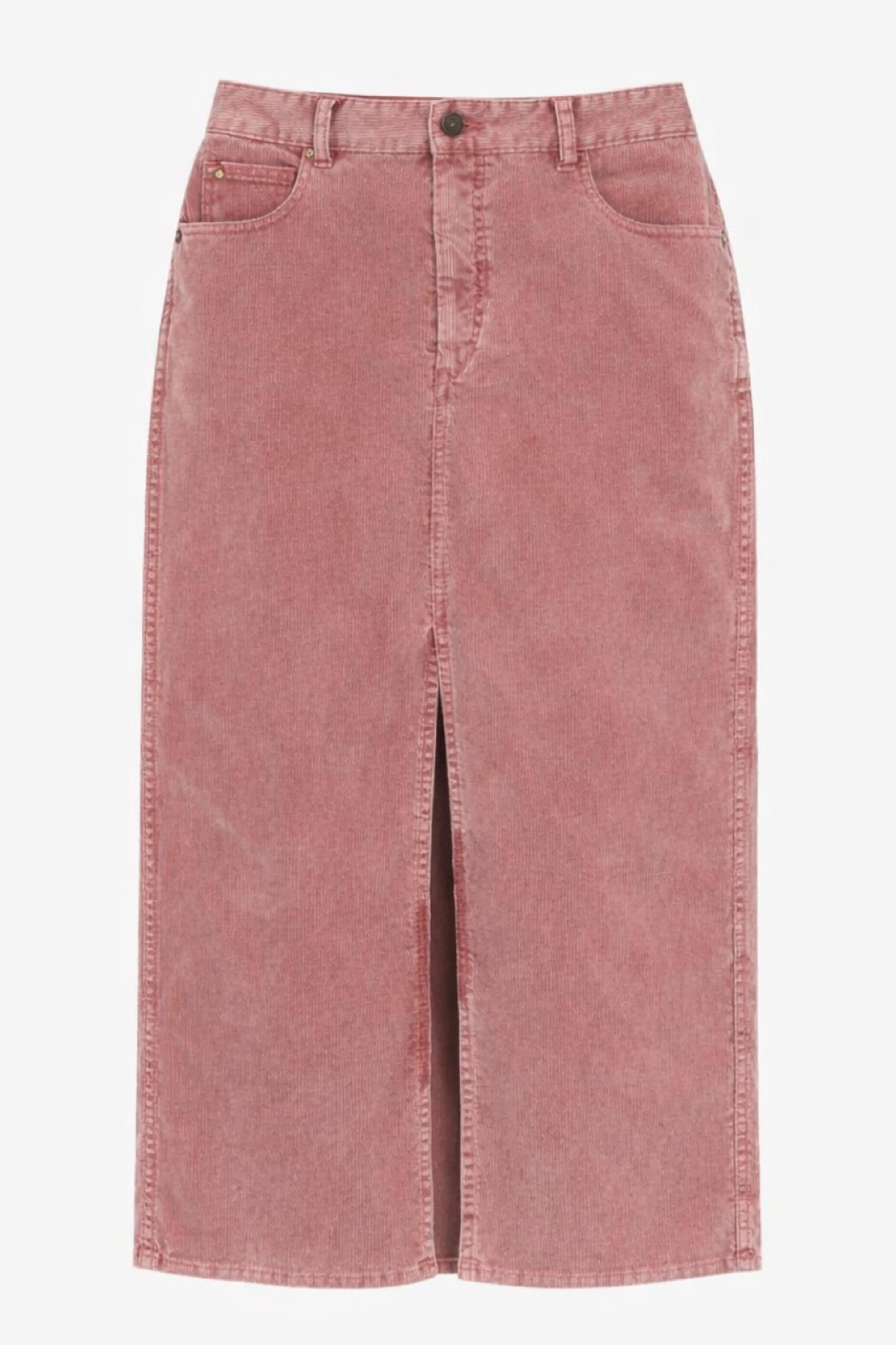 ISABEL MARANT Odalie Skirt in sepia rose - women's skirt - detail view