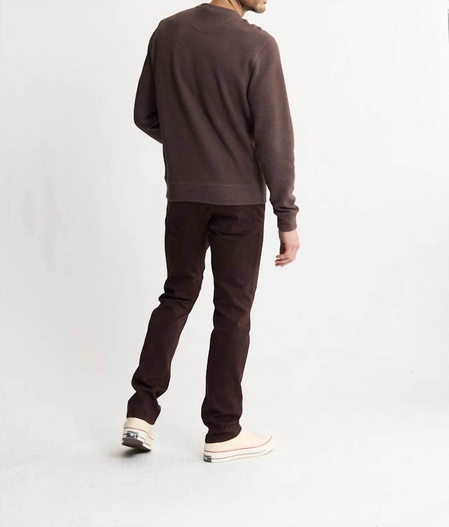 Jachs New York - Doubleface Mesh Crewneck Pullover Sweater