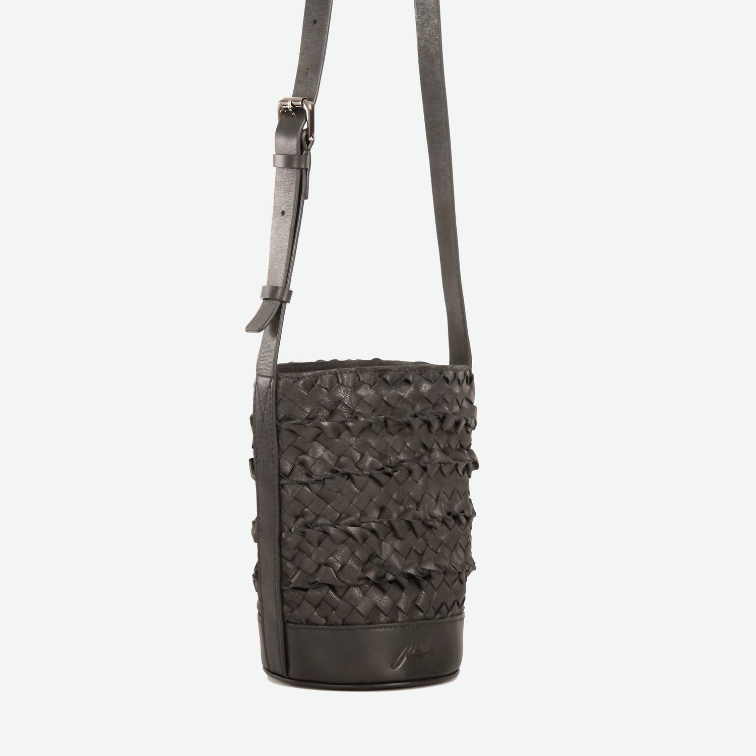 Per Lei New York - Women's Mini Emery Woven Bucket Bag
