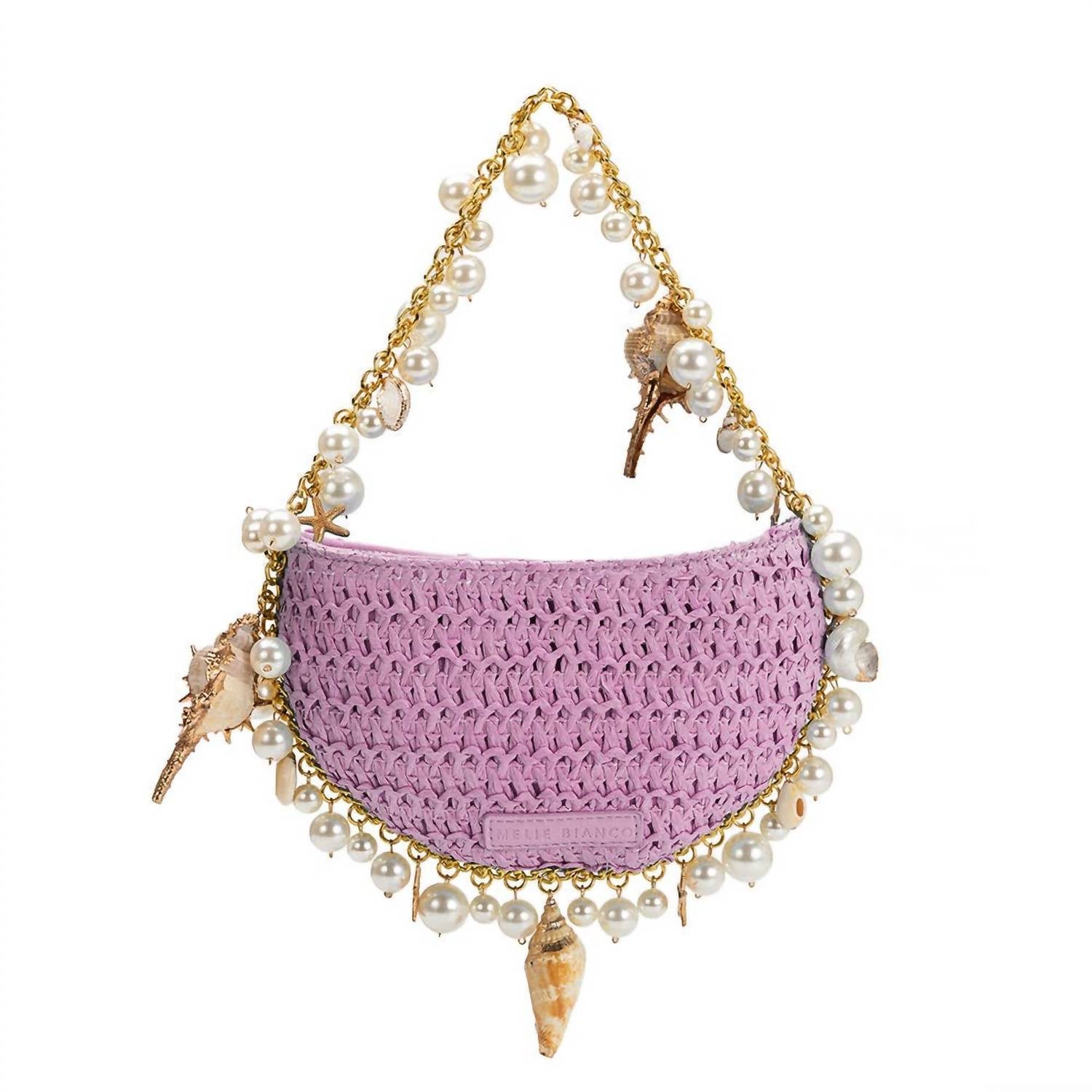 Melie Bianco - Women's Isla Shells Straw Handbag