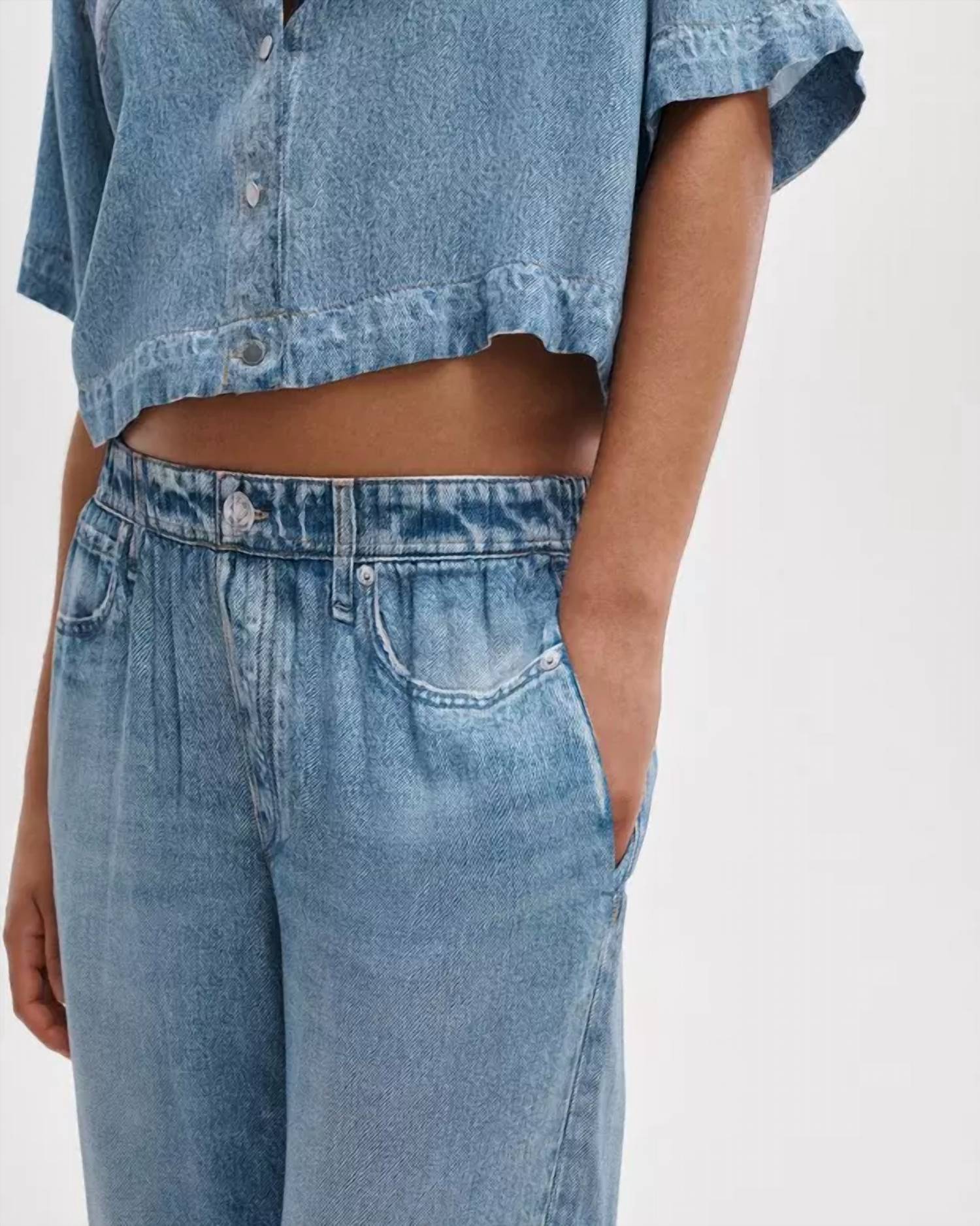 Rag & Bone - Miramar Slink Wide Leg Pull On Pants