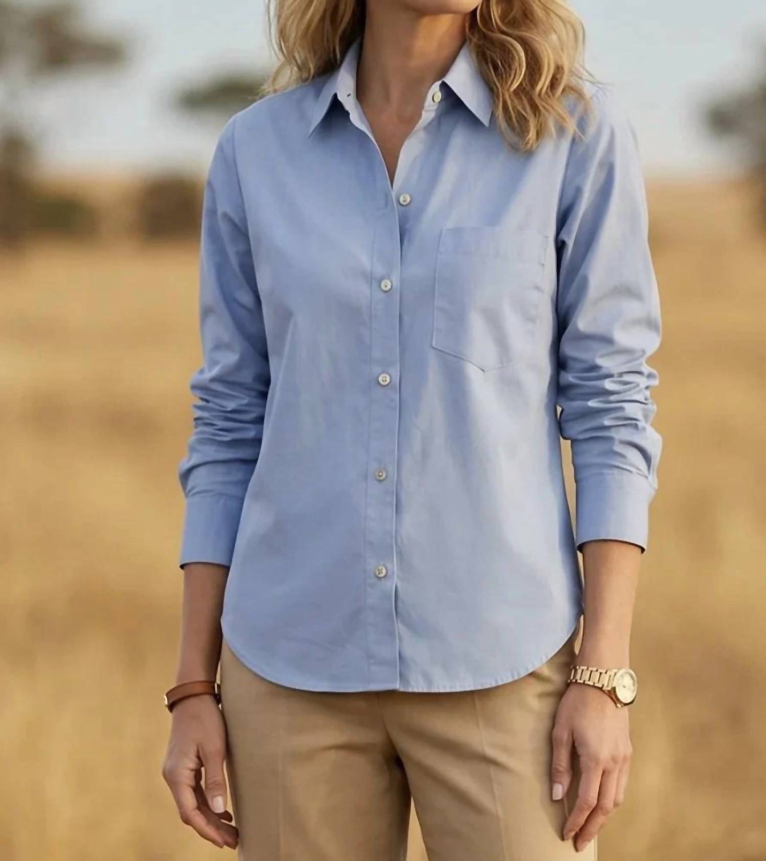 Karen Kane - Ruched Sleeve Button Up