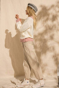 Papermoon - Jessi Colorblock Zip Sweater