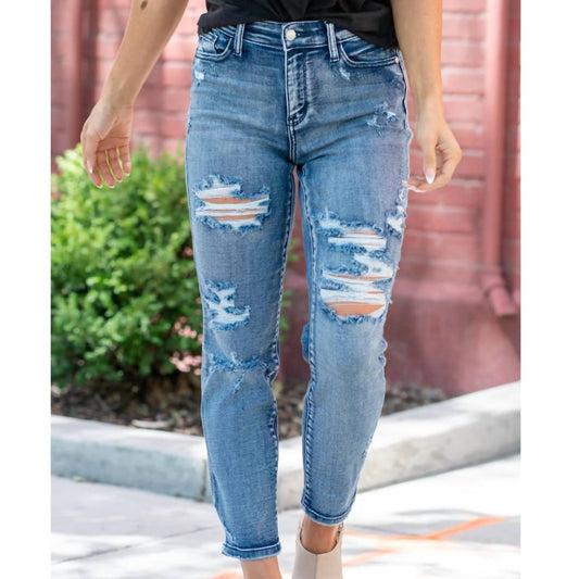 Judy Blue - Women's Distressed Boyfriend