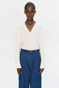 Simkhai - Maisey Long Sleeve V-neck Blouse
