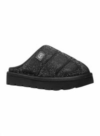 MICHAEL KORS Women's Winnie Crystal Embellished Slipper in black - women's shoe