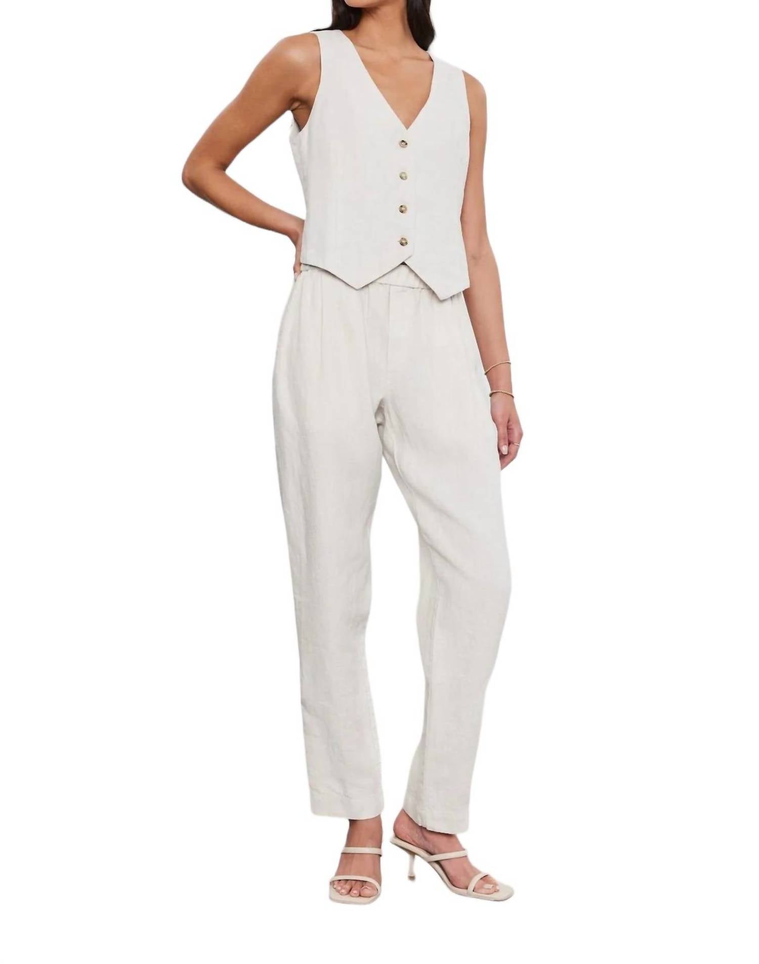Velvet By Graham & Spencer - Jessie Heavy Linen Pants