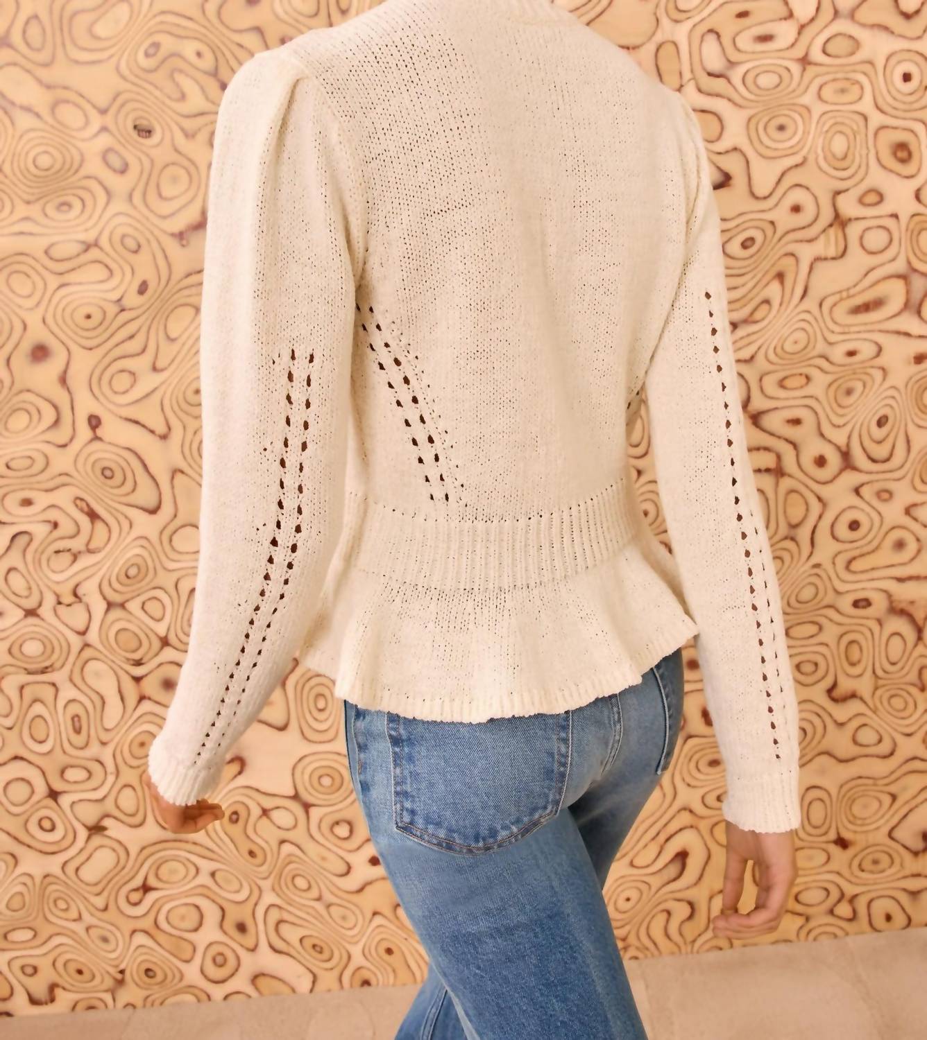 Ulla Johnson - Aurelie Long Sleeve Peplum Pullover