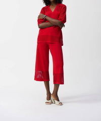 Joseph Ribkoff - Sweater Knit Pull On Culotte Pants