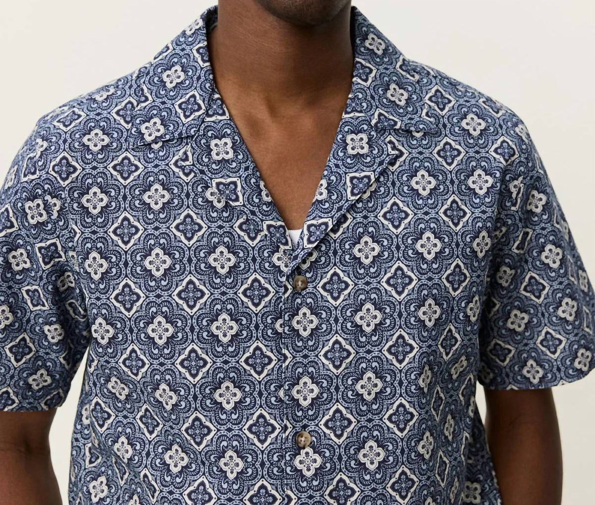 Les Deux - Lukas Arabesque Aop Short Sleeve Shirt