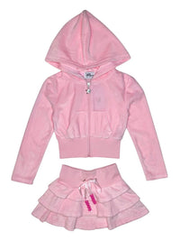 Lola + The Boys - Girls Velour Margot Set