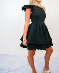 Main Strip - Scallop Edge Mini Dress