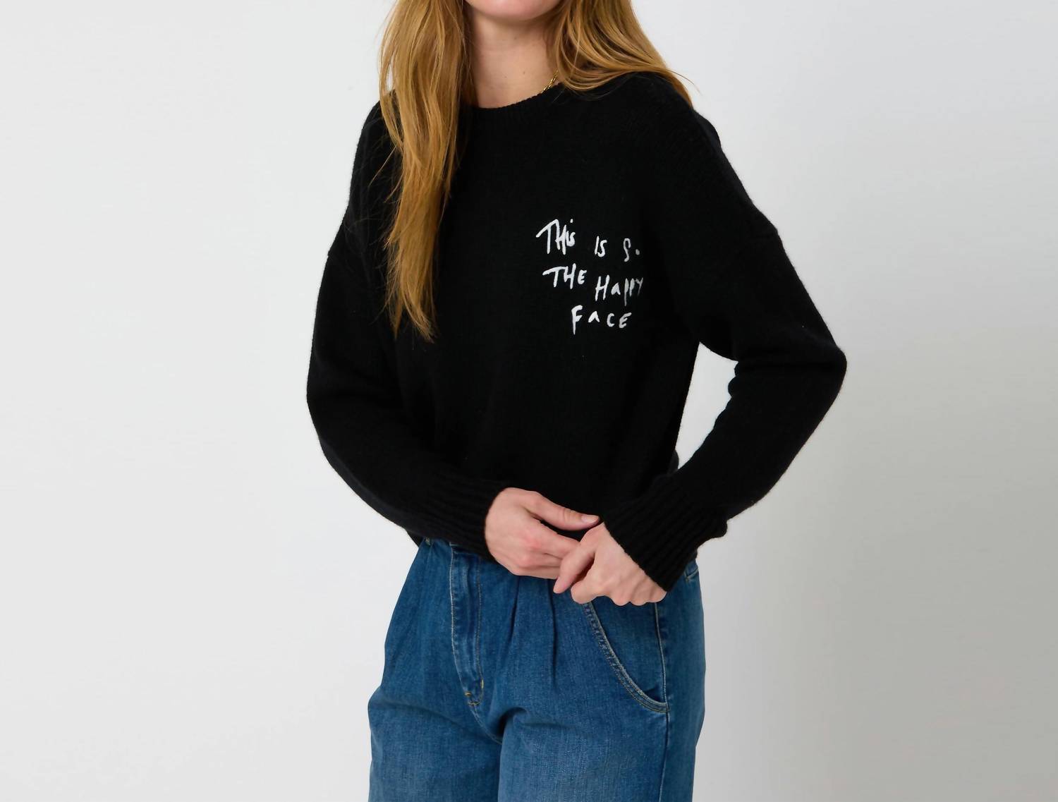 Kerri Rosenthal - Boyfriend Happy Face Sweater