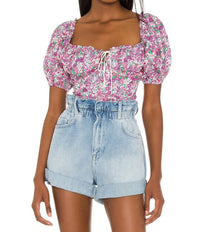 For Love & Lemons - Katarina Puff Sleeves Top