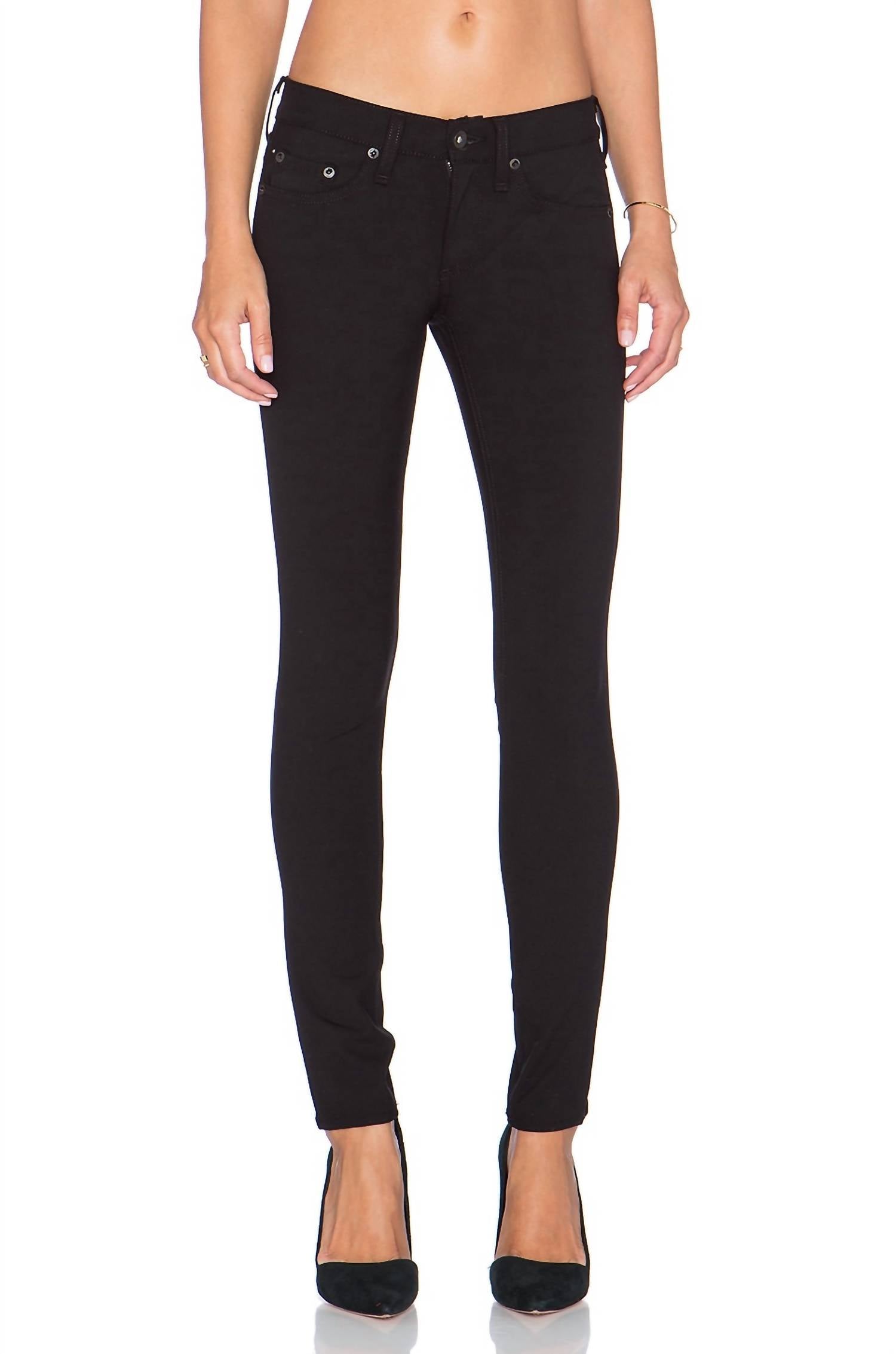 Rag & Bone Pre-loved Mid Rise Ankle Jeans in equestrian - women's jeans