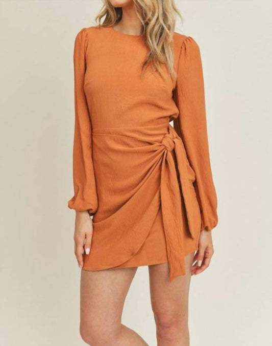 Lachelle Wrap Tie Mini Dress