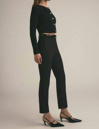 Favorite Daughter Cigarette Straight Leg Pant in black - women's pants - alternate view