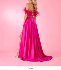 Rachel Allan - Ornate Corset Cutout Prom Dress