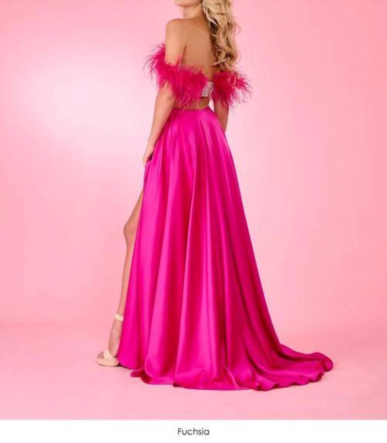 Rachel Allan - Ornate Corset Cutout Prom Dress