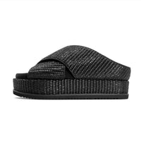 Roam - Women's Cross Stack Raffia Sandals
