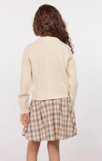 Sadie & Sage - Kid's Mochi Heart Button Sweater