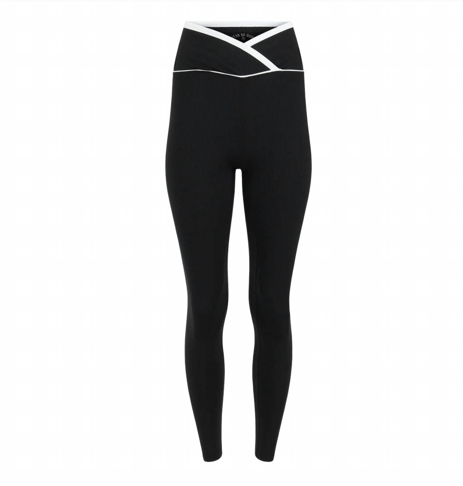 Year Of Ours - Women's Ribbed Two Tone Veronica Leggings