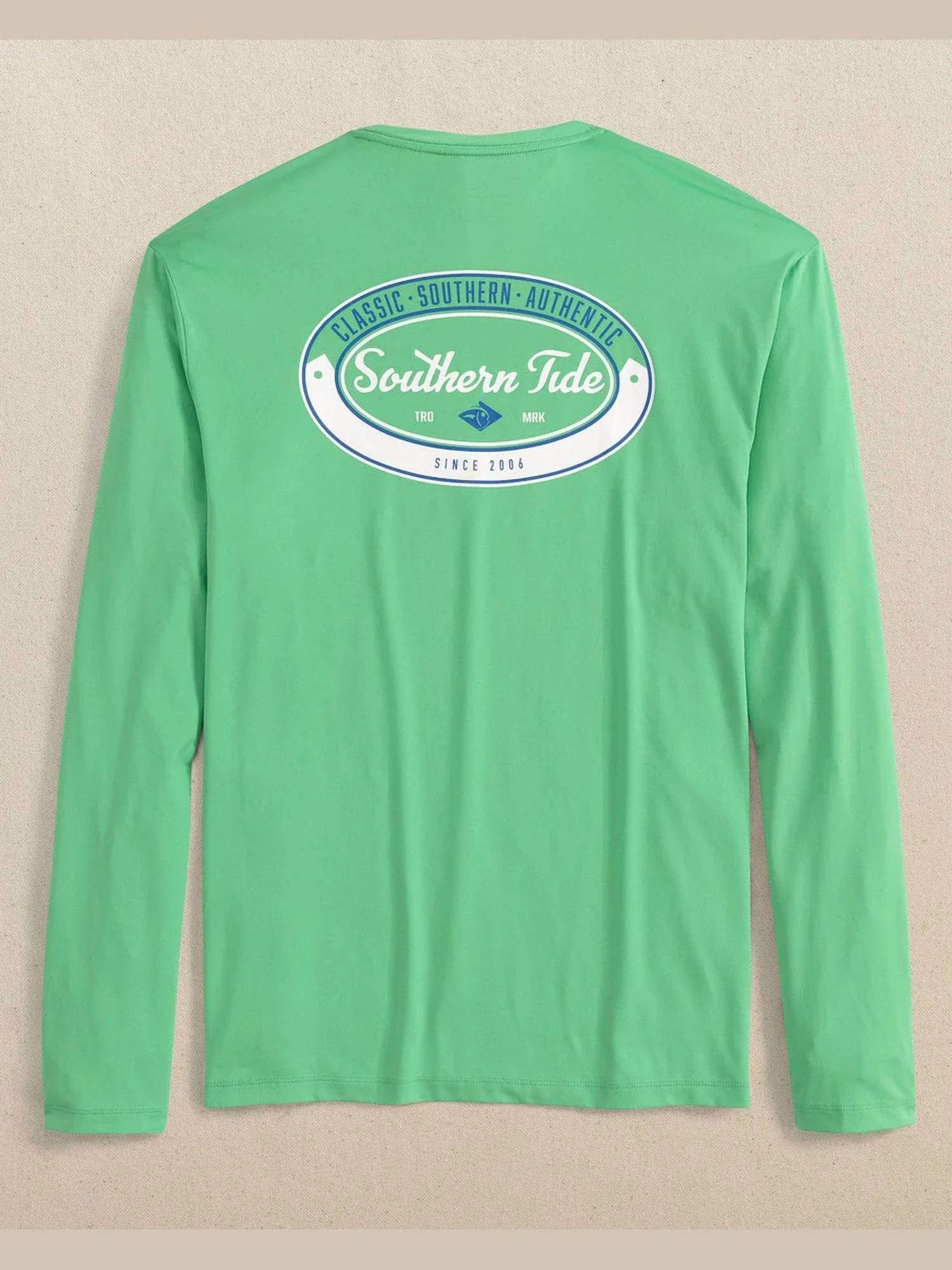 Southern Tide - Men's Long Sleeve Est 2006 Badge Performance Tee