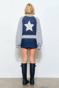 Pretty Garbage - Starstruck Knit Zip Up Cardigan