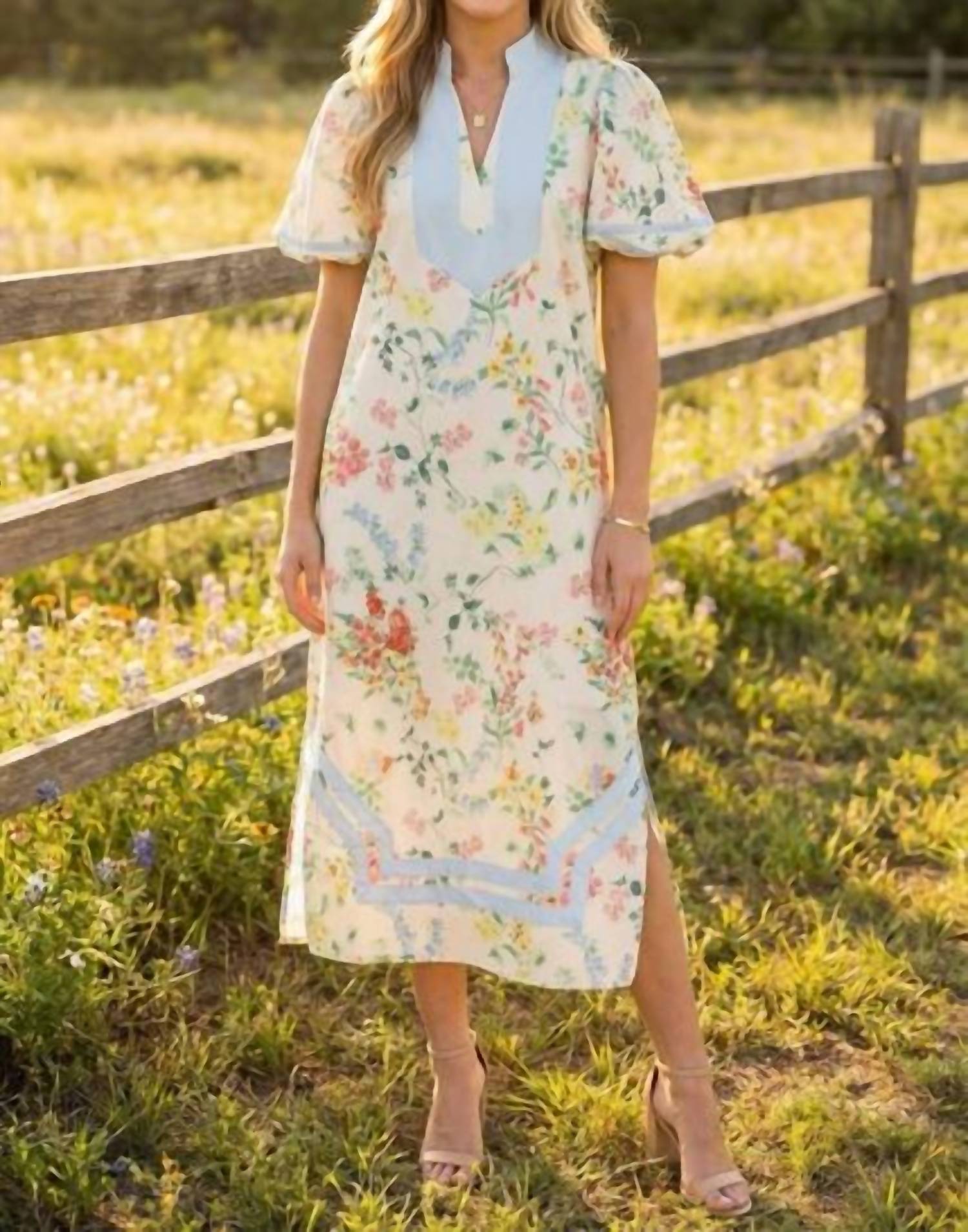 Beeson River - Floral Tunic Style Midi Dress