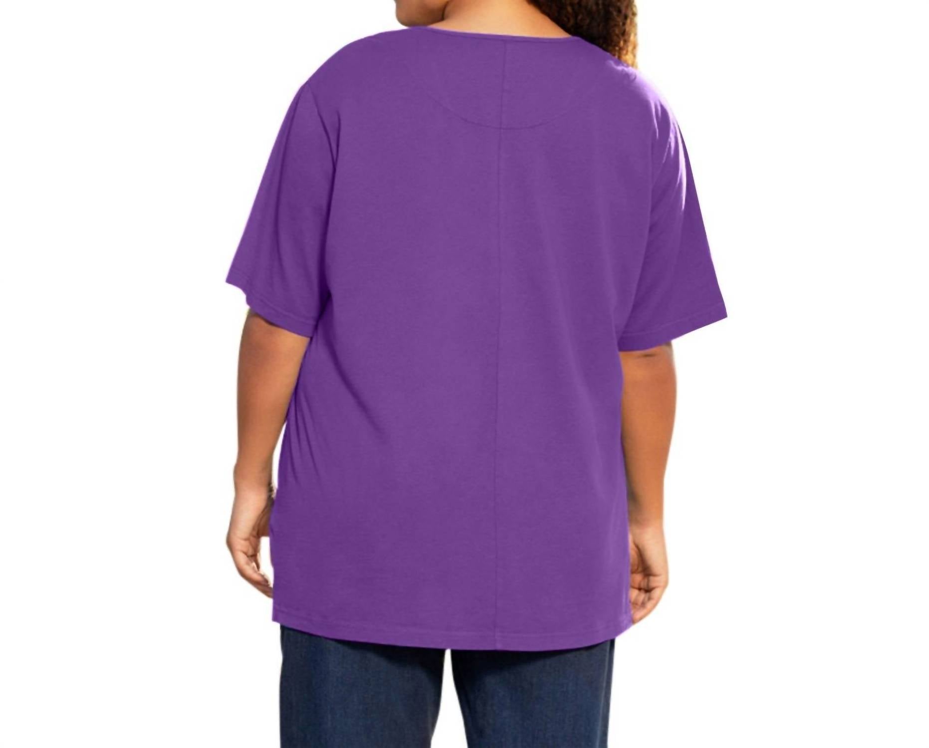 On The Plus Side - Cotton Short Sleeve Tee - Plus