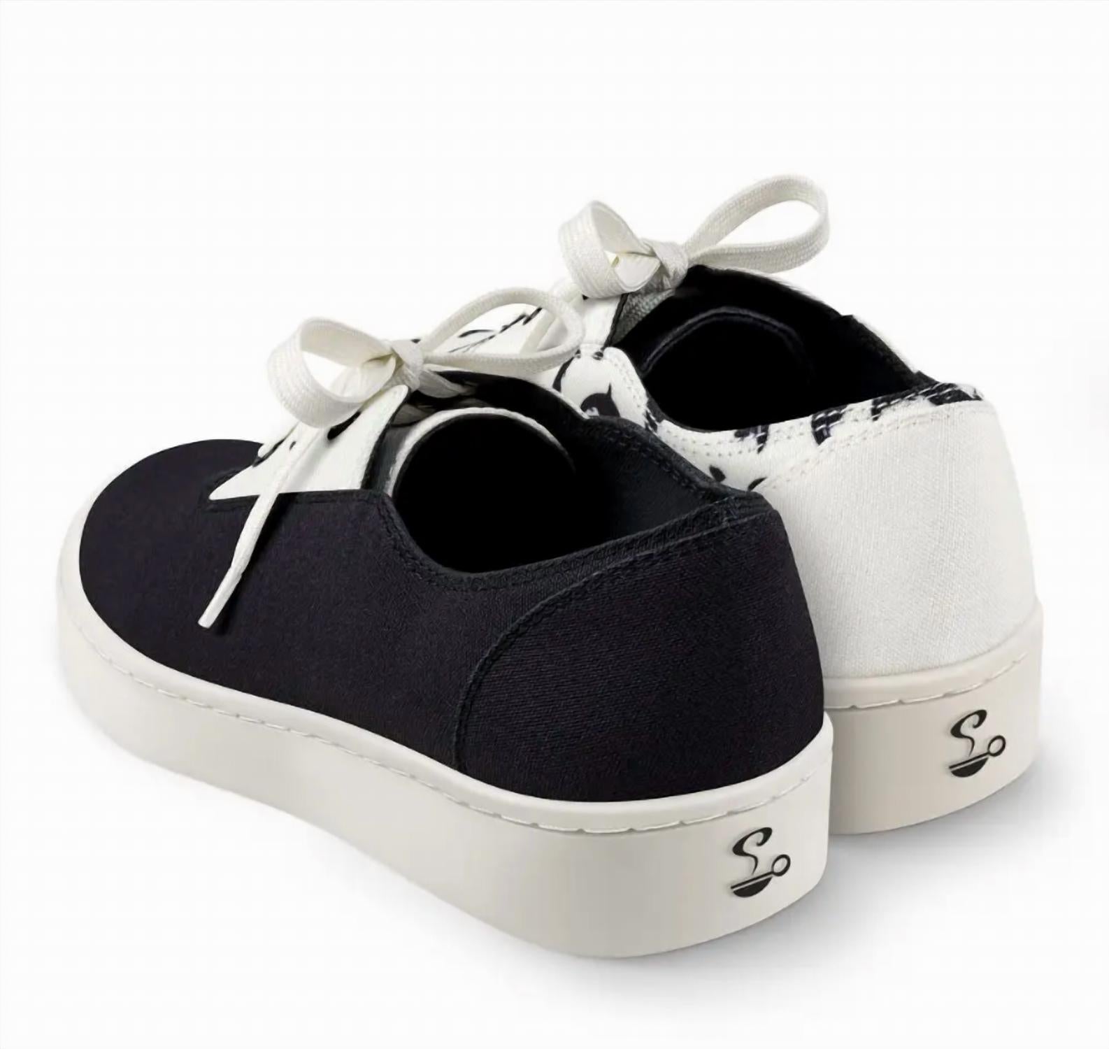 Hot Chocolate Design Women's Oceanic Casual Sneaker in black - women's sneaker - alternate view
