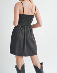 Sage The Label - Lend Love Corset Seam Flare Mini Dress